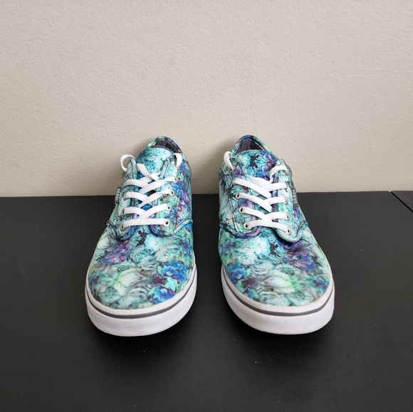 Vans Off The Wall Multicolor Floral Print Sneaker Shoes Women's Size 9 - Picture 6 of 10